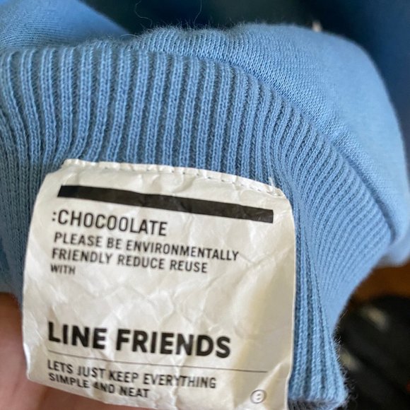 CHOCOOLATE: LINE FRIENDS embroidered ruffled hoodie SZ S - Picture 12 of 14